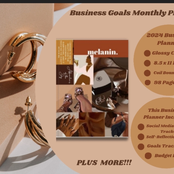 Business Goals Monthly Planner - Picture 1 of 2